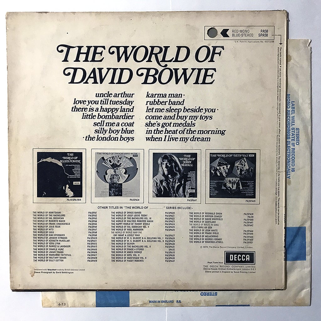 早い者勝ち DAVIDBOWIE 洋楽 オリジナル盤 レコード